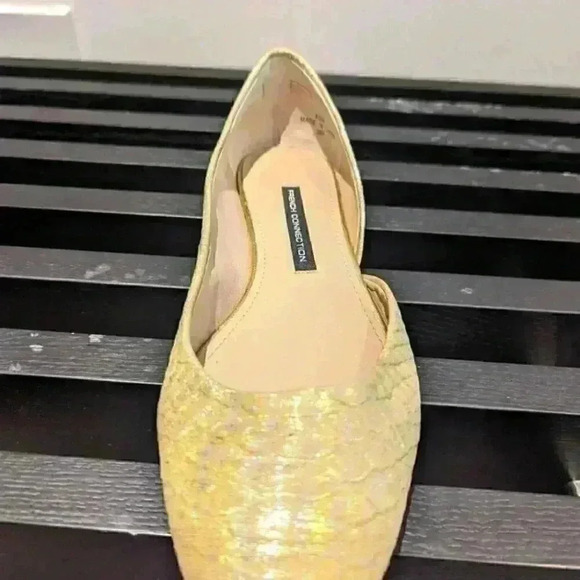 Yellow Fcuk flats - size 38.5 - Picture 1 of 4